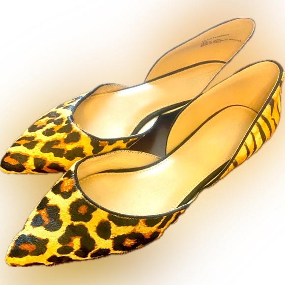 ***Michael by Michael Shannon*** Womens Animal Print Pointed Toe Flats Size 8.5 - Picture 3 of 7